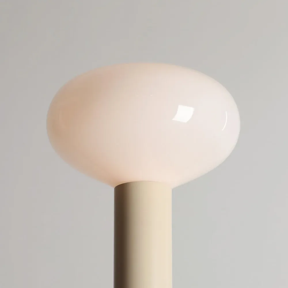 ALDEX Gulvlamper > Gulvlampe Flo, beige, højde 138 cm, 1 lyskilde, glas