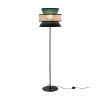 Gulvlamper ^ Luce Ambiente Design Gulvlampe Gazebo, grøn/sort/natur, 147 cm, stof/rattan