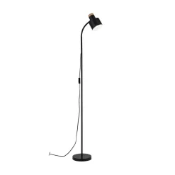 ORION Gulvlamper > Gulvlampe Gili, sort mat, stål, højde 150 cm, E27