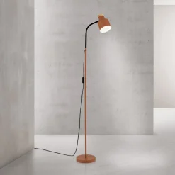 ORION Gulvlamper|Gulvlamper > Gulvlampe Gili, stål, koralrød, højde 150 cm, E27