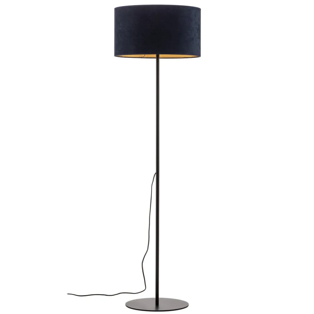 Gulvlamper|Gulvlamper ^ Duolla Gulvlampe Golden Roller mørkeblå/guld