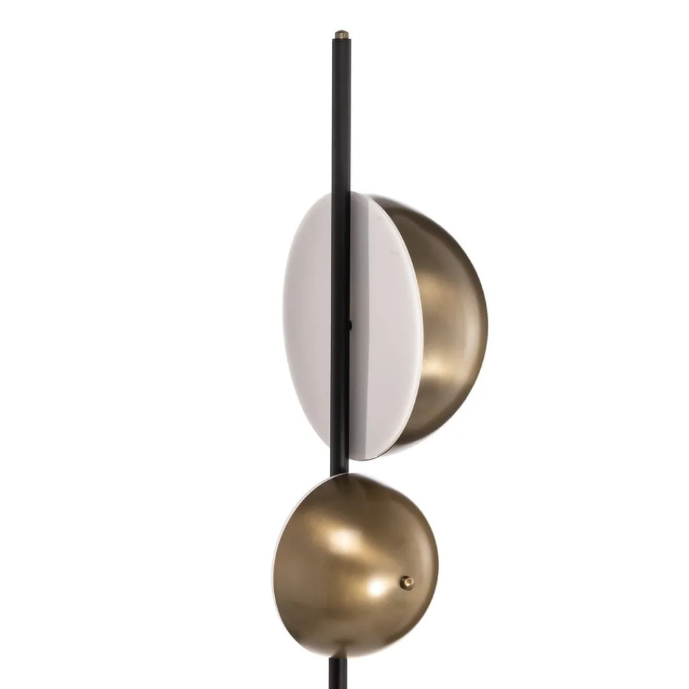 Gang|Gulvlamper ^ Avonni Gulvlampe LM-9113-2BSY, sort, metal, 180 cm høj, E14