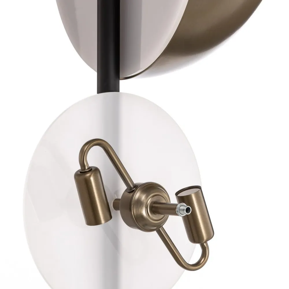 Gang|Gulvlamper ^ Avonni Gulvlampe LM-9113-2BSY, sort, metal, 180 cm høj, E14