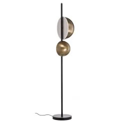 Gang|Gulvlamper ^ Avonni Gulvlampe LM-9113-2BSY, sort, metal, 180 cm høj, E14