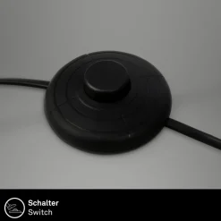 Briloner Gulvlamper|Gulvlamper > Gulvlampe Mata, brun, metal, stof, E27