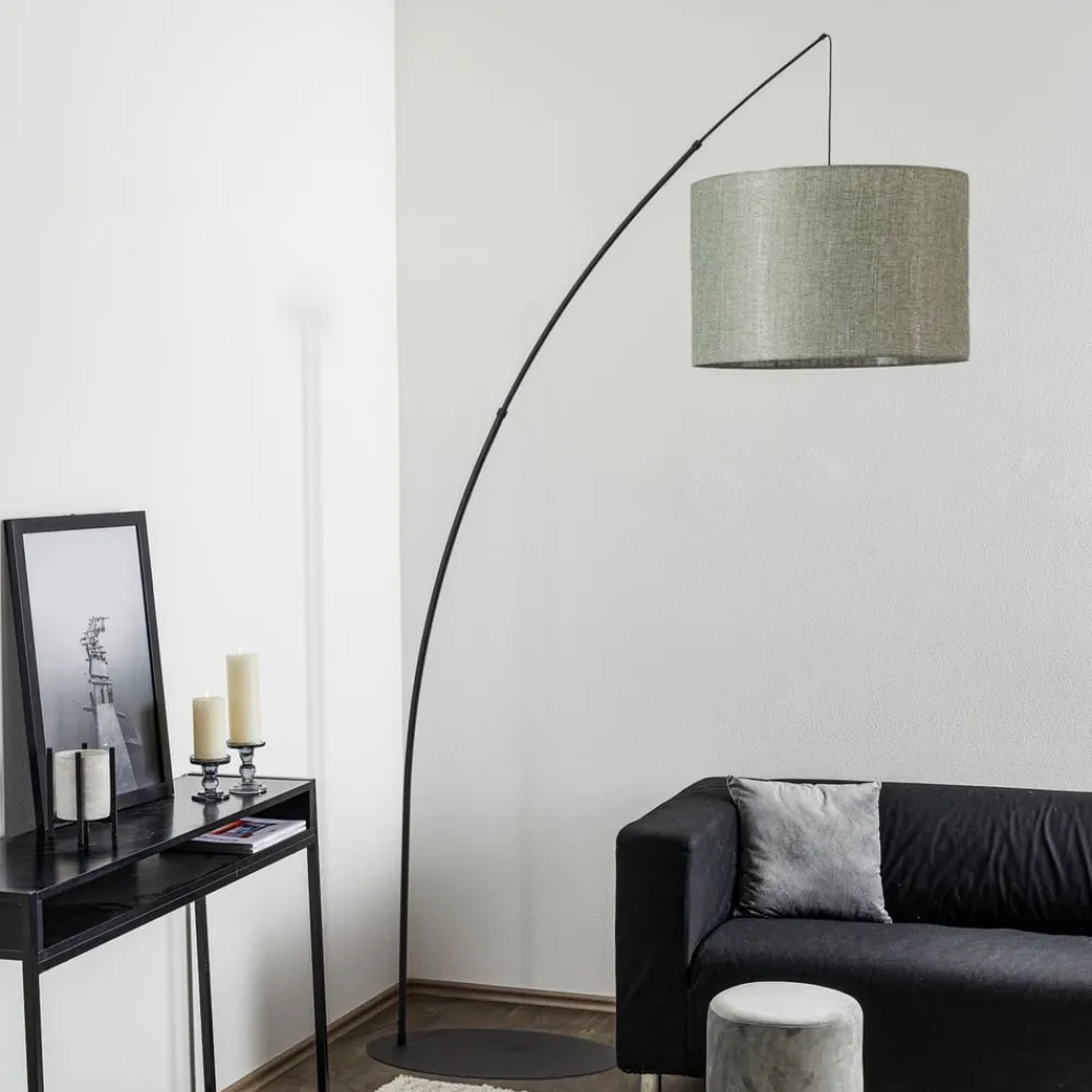 Gulvlamper|Gulvlamper ^ TK Lighting Gulvlampe Moby Green med tekstilskærm