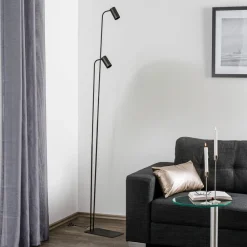 Nowodvorski Lighting Gulvlamper > Gulvlampe Mono II, 2 lyskilder, sort