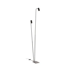 Gulvlamper|Gulvlamper ^ Nowodvorski Lighting Gulvlampe Mono II, 2 lyskilder, sort/guld