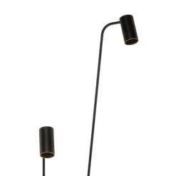 Gulvlamper|Gulvlamper ^ Nowodvorski Lighting Gulvlampe Mono II, 2 lyskilder, sort/guld