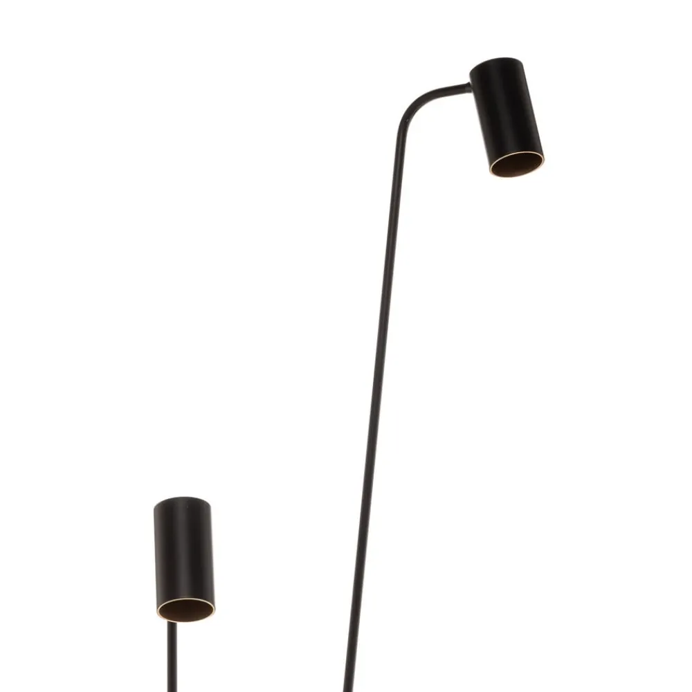 Gulvlamper|Gulvlamper ^ Nowodvorski Lighting Gulvlampe Mono II, 2 lyskilder, sort/guld
