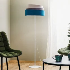 Duolla Gulvlamper > Gulvlampe Pastell Trio turkis/grå/lysegrå