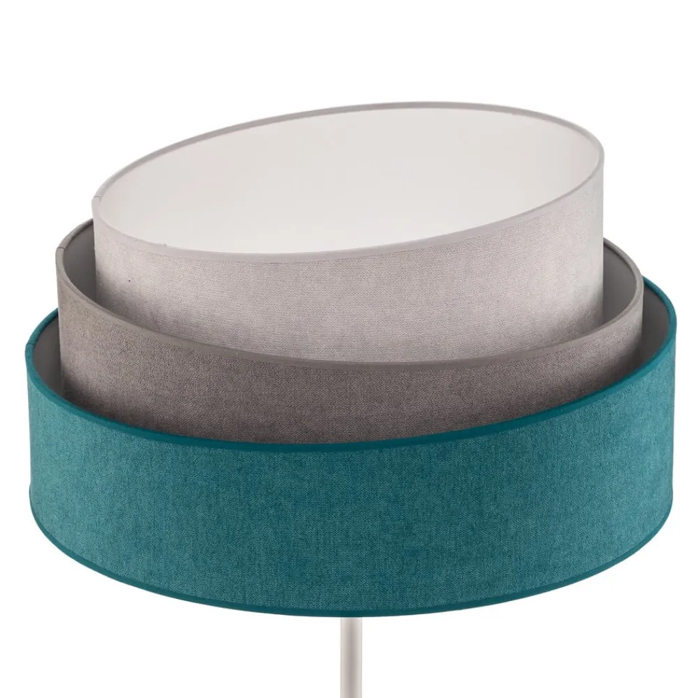 Duolla Gulvlamper > Gulvlampe Pastell Trio turkis/grå/lysegrå
