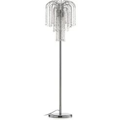 Gulvlamper|Gulvlamper ^ ONLI Gulvlampe Pioggia med krystalregn, krom