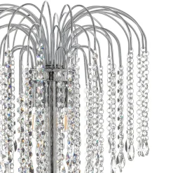Gulvlamper|Gulvlamper ^ ONLI Gulvlampe Pioggia med krystalregn, krom