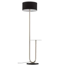 ONLI Gulvlamper > Gulvlampe Pongo med stofskærm og hylde