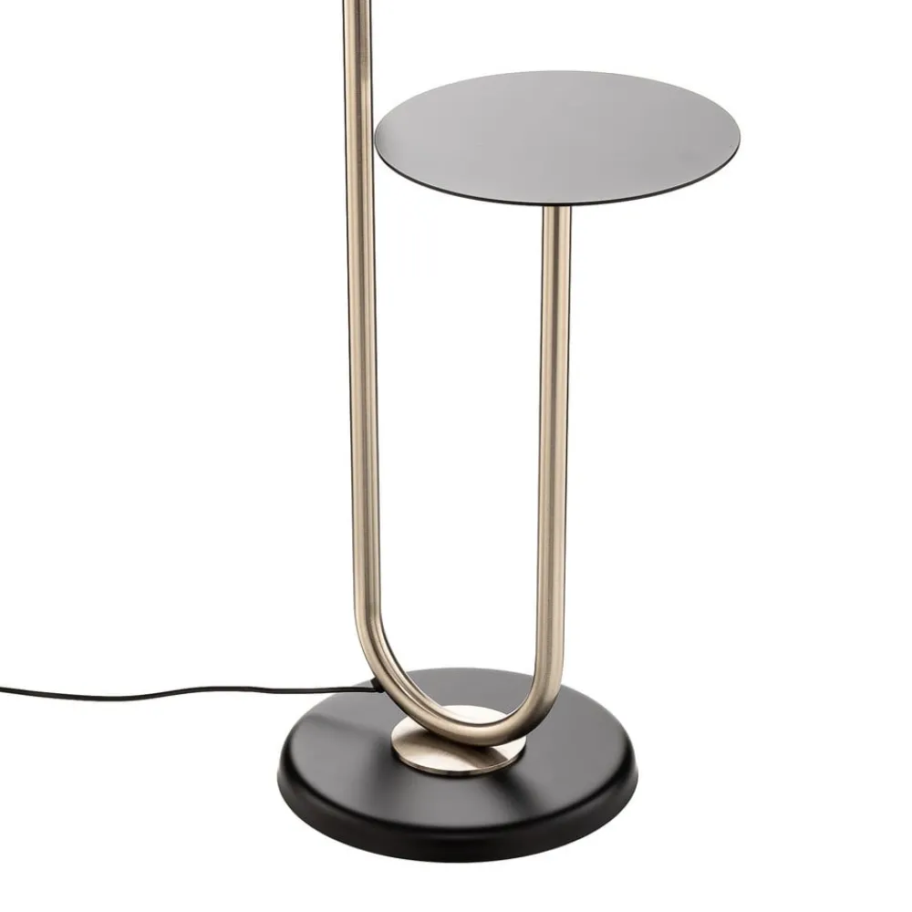 ONLI Gulvlamper > Gulvlampe Pongo med stofskærm og hylde