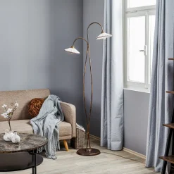 Gulvlamper|Gulvlamper ^ ONLI Gulvlampe Rosina med to keramiske skærme