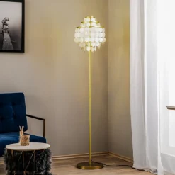 Gulvlamper|Gulvlamper ^ ONLI Gulvlampe Ruben med perlemorsskiver
