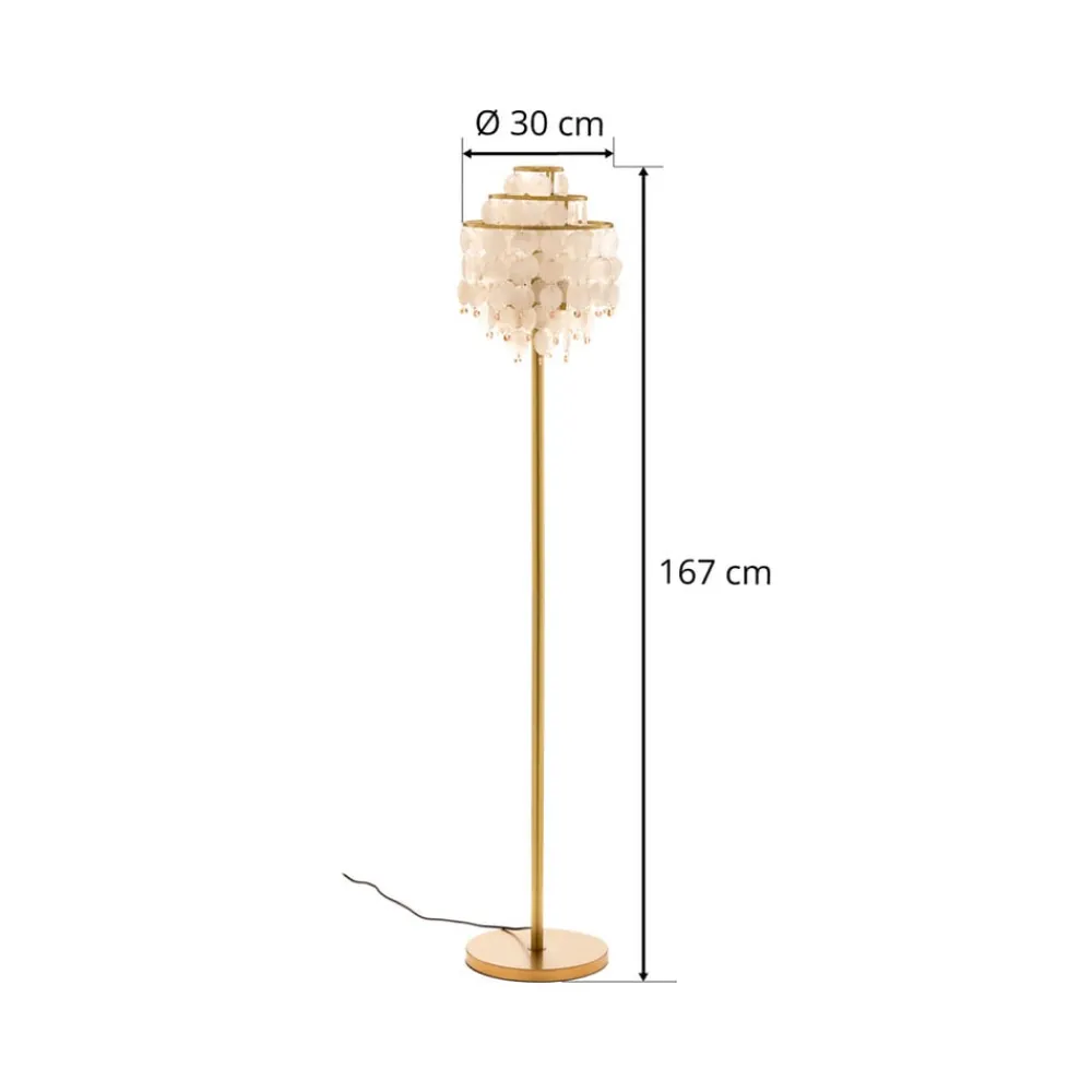 Gulvlamper|Gulvlamper ^ ONLI Gulvlampe Ruben med perlemorsskiver