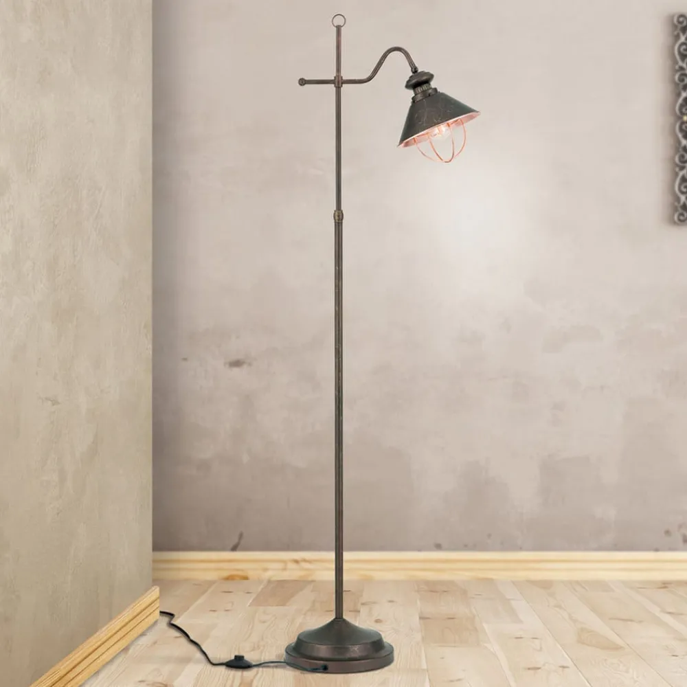 Gulvlamper|Gulvlamper ^ ORION Gulvlampe Shanta i antik stil