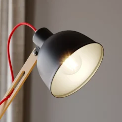 Lamkur Gulvlamper|Gulvlamper > Gulvlampe Skansen, justerbar, sort