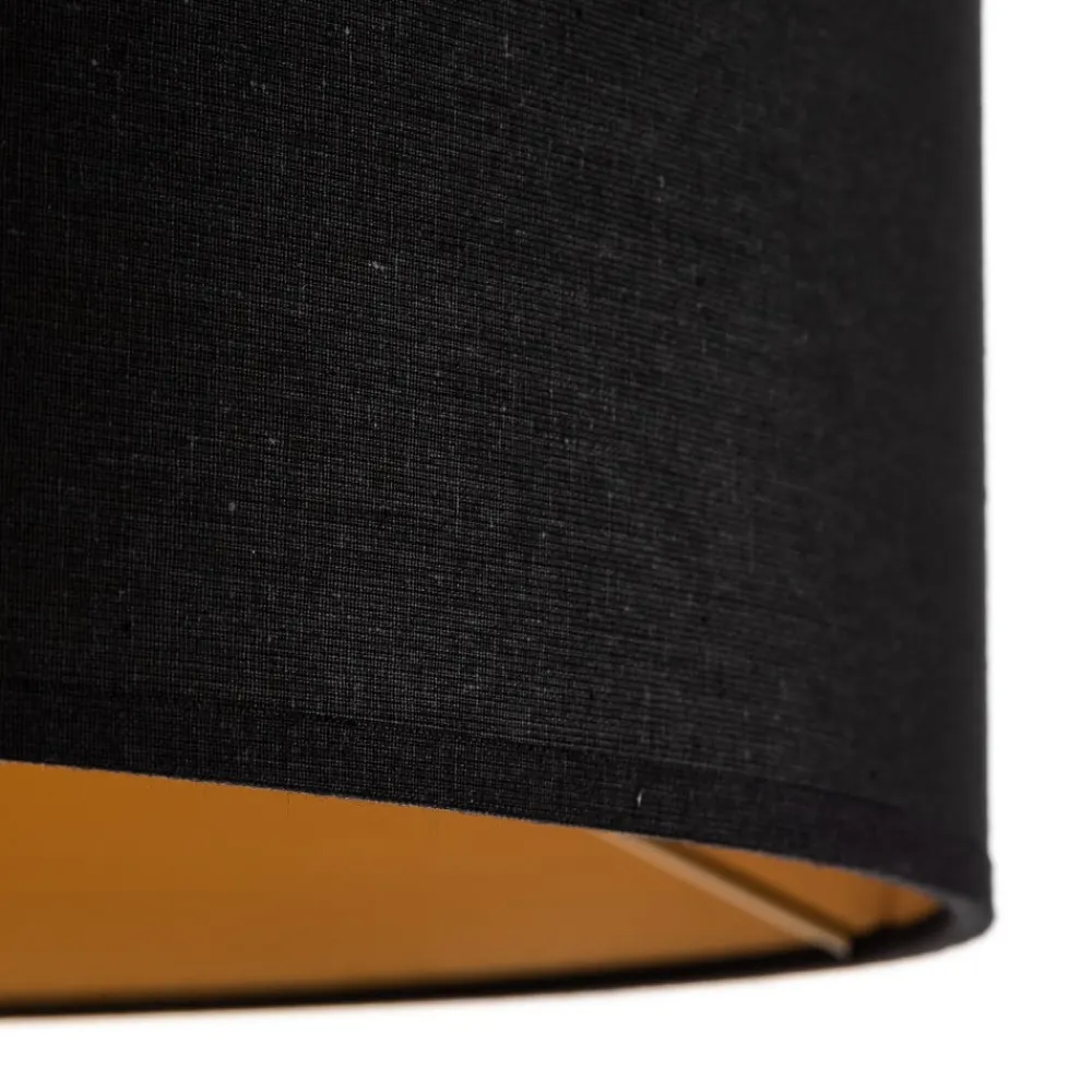 Domiluce Gulvlamper|Gulvlamper > Gulvlampe Tago, treben, skærm sort/guld