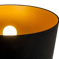 Domiluce Gulvlamper|Gulvlamper > Gulvlampe Tago, treben, skærm sort/guld