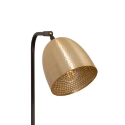 Gulvlamper ^ Opviq Gulvlampe Tattoo 4091 antik guld/sort, metal Højde 120 cm