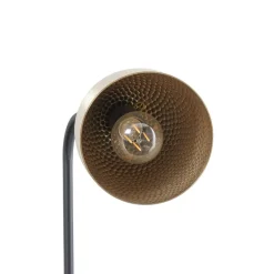 Gulvlamper ^ Opviq Gulvlampe Tattoo 4091 antik guld/sort, metal Højde 120 cm