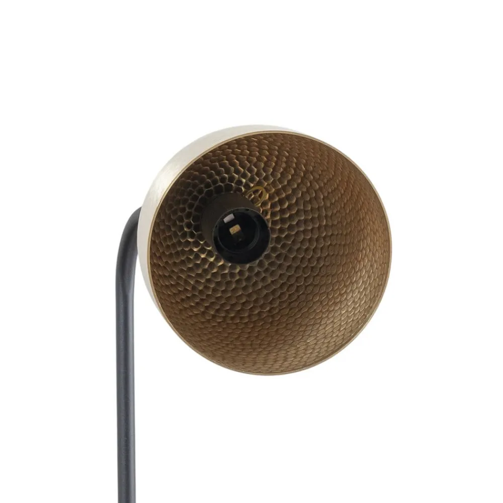 Gulvlamper ^ Opviq Gulvlampe Tattoo 4091 antik guld/sort, metal Højde 120 cm