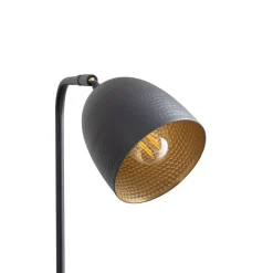 Opviq Gulvlamper > Gulvlampe Tattoo 4090, sort, metal, højde 120 cm