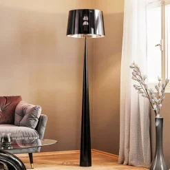 Aluminor Gulvlamper|Gulvlamper > Gulvlampe Totem LS med krom-finish, sort