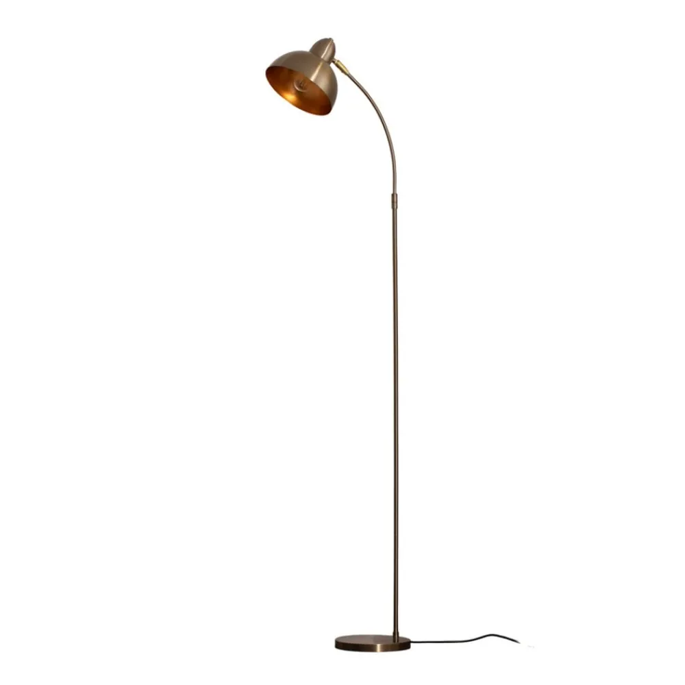 Opviq Gang|Pendellamper > Gulvlampe Varzan, guld, metal, højde 162 cm, E27