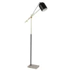 Searchlight Gulvlamper > Gulvlampe Zaliha, sort/guld, metal, 120 cm, E27