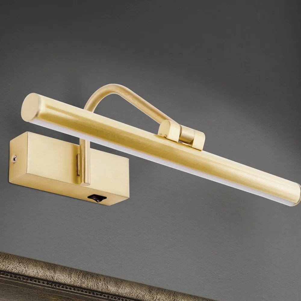 ORION Gang|Væglamper > Gylden LED-gallerilampe Sofia, 30 cm