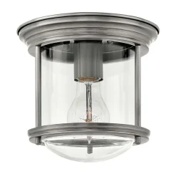 Udendørs Loftlamper ^ Quintiesse Hadrian Mini udendørs loftslampe, antik nikkel/klar