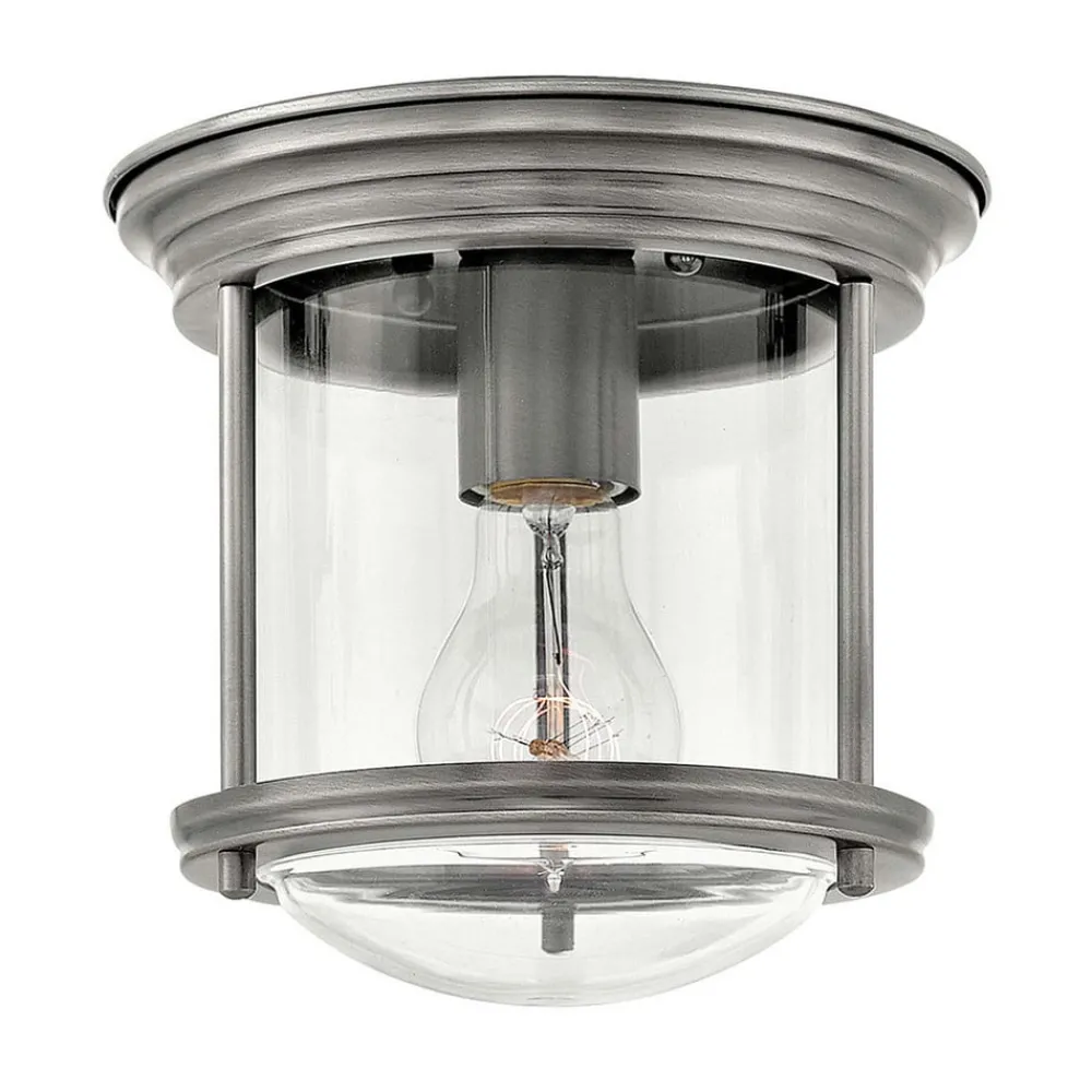 Udendørs Loftlamper ^ Quintiesse Hadrian Mini udendørs loftslampe, antik nikkel/klar