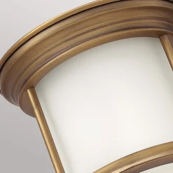 Udendørs Loftlamper ^ Quintiesse Hadrian Mini udendørs loftslampe, bronze/opalhvid
