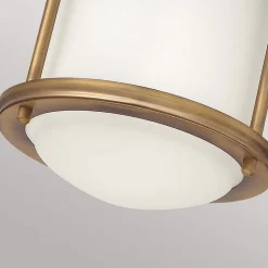 Udendørs Loftlamper ^ Quintiesse Hadrian Mini udendørs loftslampe, bronze/opalhvid