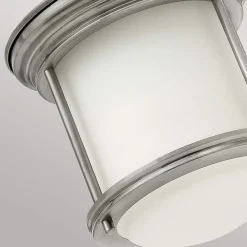 Udendørs Loftlamper ^ Quintiesse Hadrian Mini udendørs loftslampe, antik nikkel/opalhvid