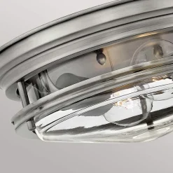 Quintiesse Udendørs Loftlamper > Hadrian udendørs loftslampe, antik nikkel/klar