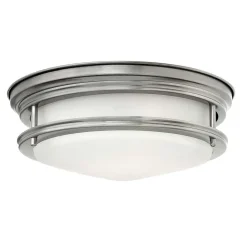 Udendørs Loftlamper ^ Quintiesse Hadrian udendørs loftslampe, antik nikkel/opalhvid