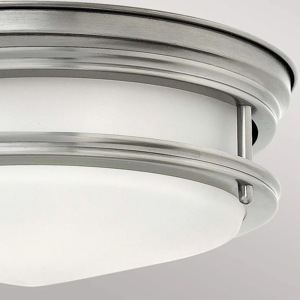 Udendørs Loftlamper ^ Quintiesse Hadrian udendørs loftslampe, antik nikkel/opalhvid
