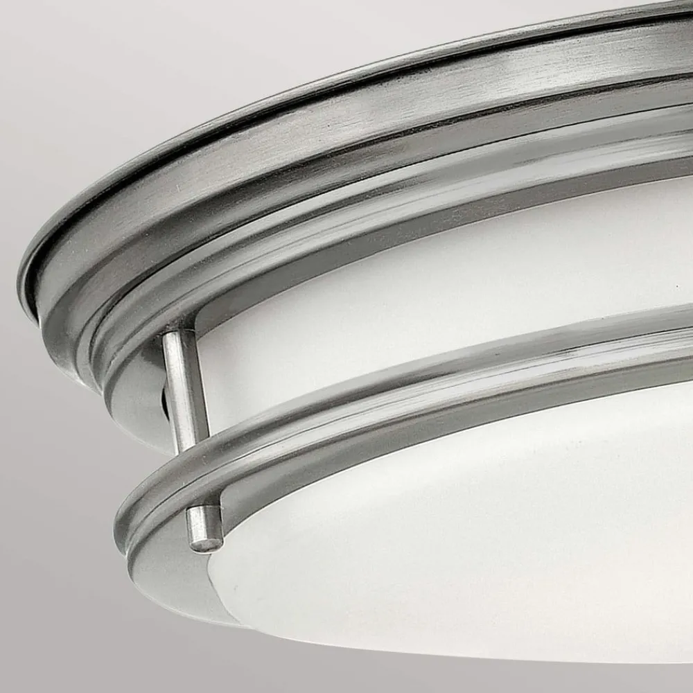 Udendørs Loftlamper ^ Quintiesse Hadrian udendørs loftslampe, antik nikkel/opalhvid