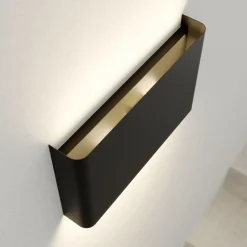 Væglamper|Væglamper ^ Nowodvorski Lighting Haga væglampe, grafit, metal, G9, op/ned, 25,5 cm bred