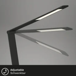 Briloner Arbejdsrum/Kontor|Bordlamper > Haiti LED-skrivebordslampe touchdim CCT sort