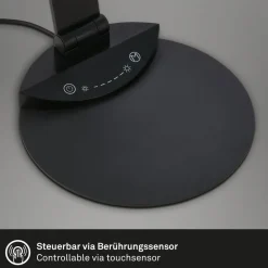 Briloner Arbejdsrum/Kontor|Bordlamper > Haiti LED-skrivebordslampe touchdim CCT sort