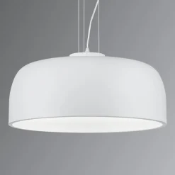 Trio Lighting Pendellamper > Halvskålformet pendellampe Baron i mat hvid