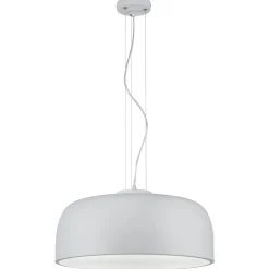 Trio Lighting Pendellamper > Halvskålformet pendellampe Baron i mat hvid