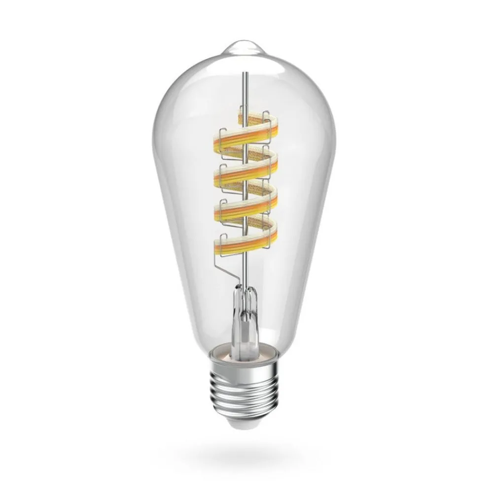 Hama Smarte Lyskilder > Smart LED Filament E27 ST64, WLAN, Matter, 4,9 W, RGBW